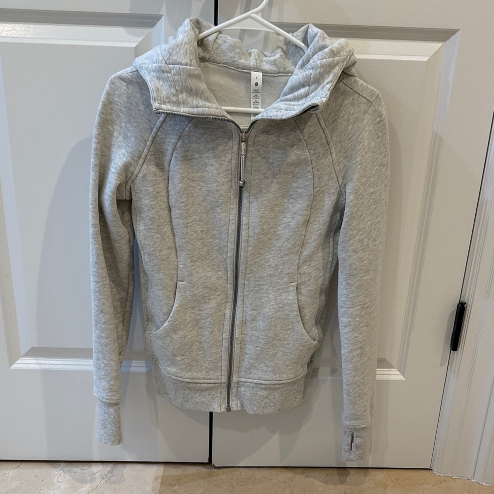 Lululemon Athletica Light Gray Zip-Up Jacket